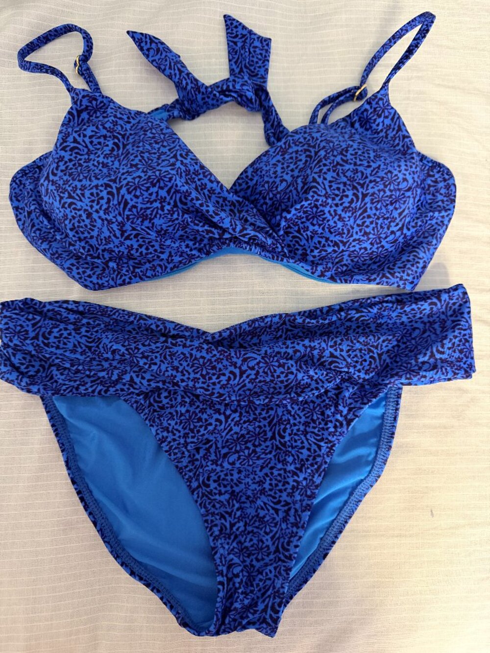 Vix Paula Harmmony Bikini set, Blue, bottom -size M , the top - size D